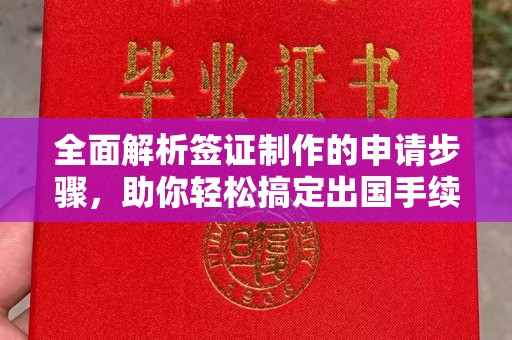 土默特左旗全面解析签证制作的申请步骤，助你轻松搞定出国手续