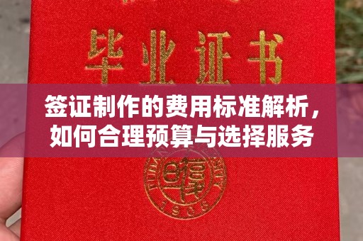 土默特左旗签证制作的费用标准解析，如何合理预算与选择服务