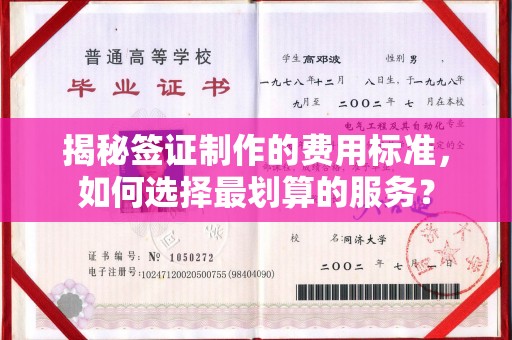 土默特左旗揭秘签证制作的费用标准，如何选择最划算的服务？
