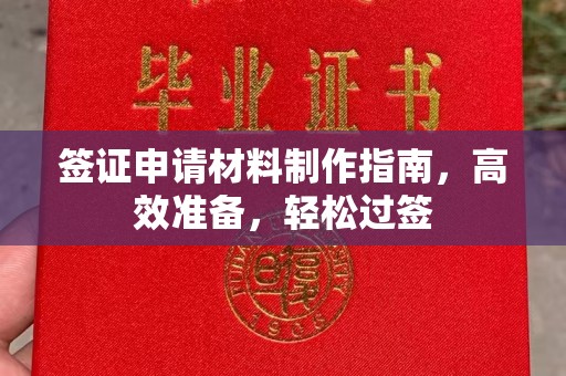 土默特左旗签证申请材料制作指南，高效准备，轻松过签